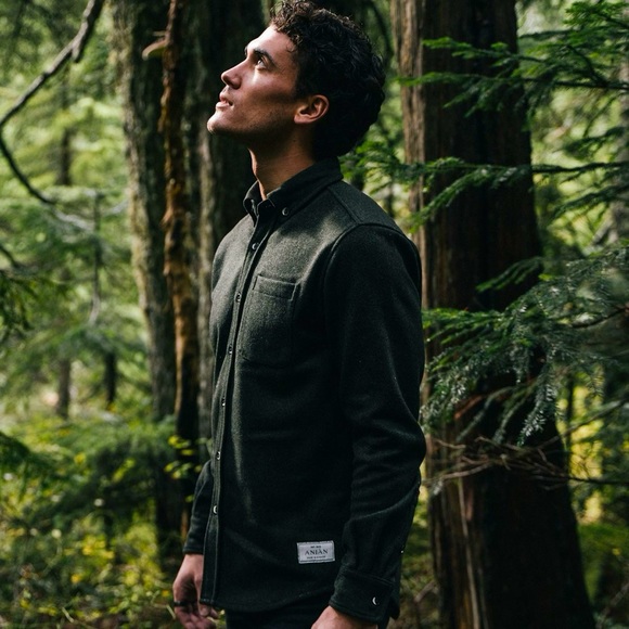 Anian Modern Melton Olive - men's Medium - Picture 2 of 9